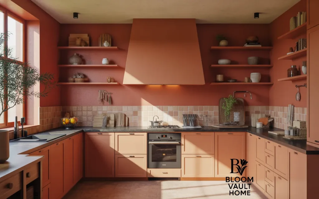 Industrial Terracotta Kitchen