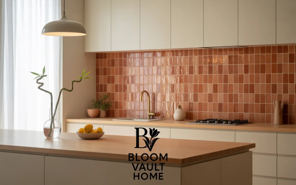 Japandi Terracotta Tile Kitchen