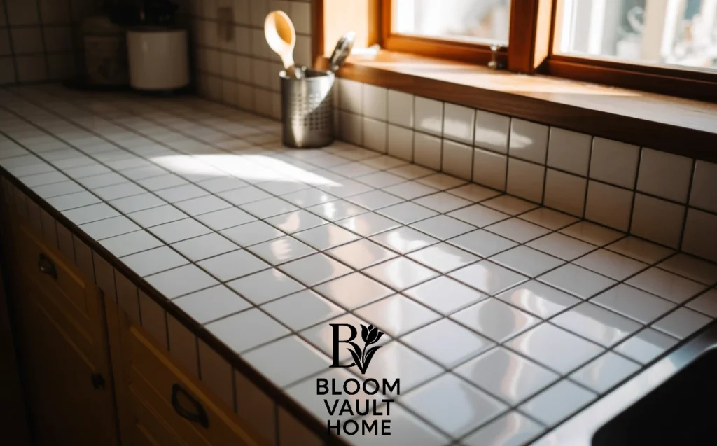 Light Grout for kitchen Contrast