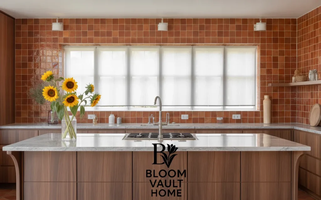 Luxury Terracotta Tile Kitchen