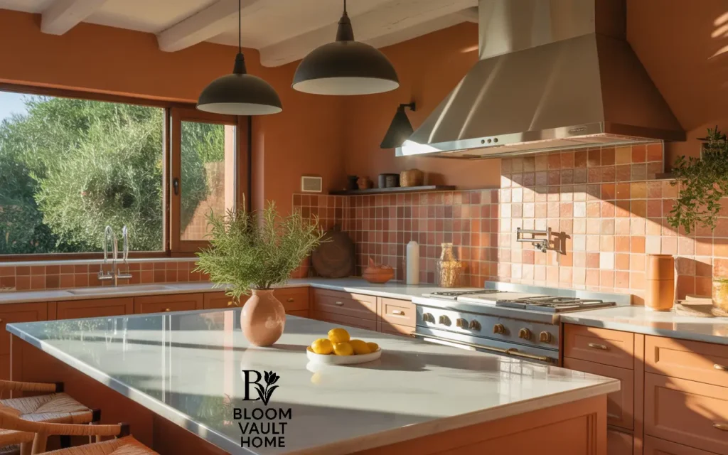Mediterranean Kitchen with Terracotta Tiles