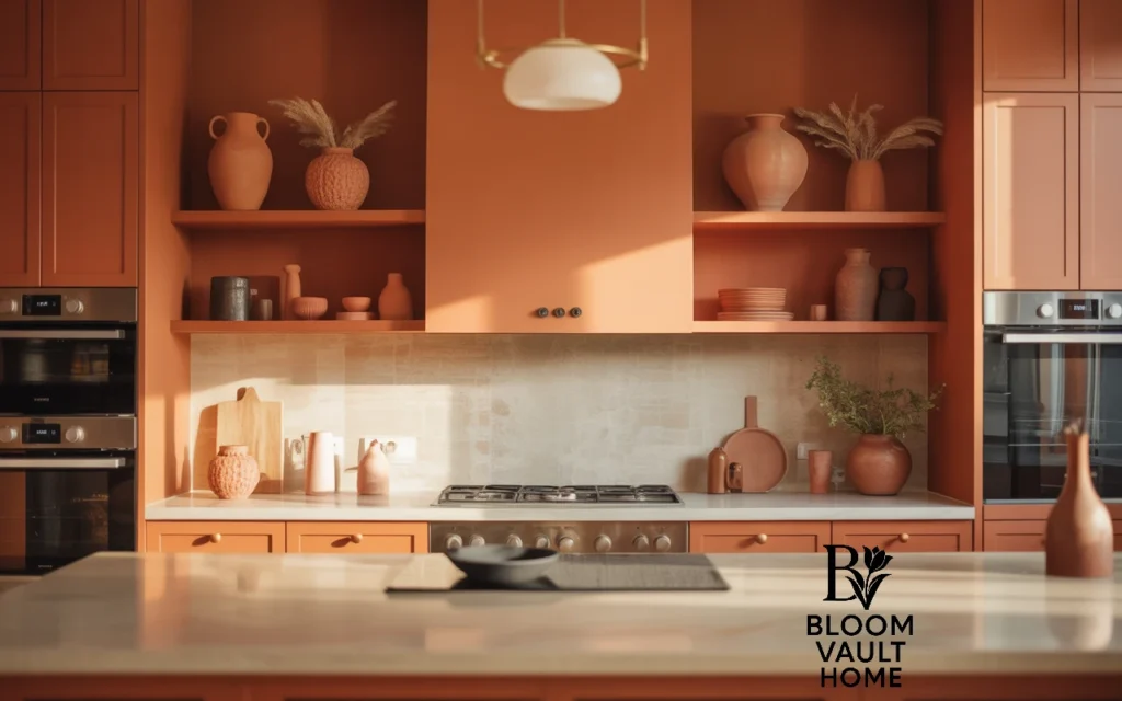 Open Shelving with Terracotta Vases
