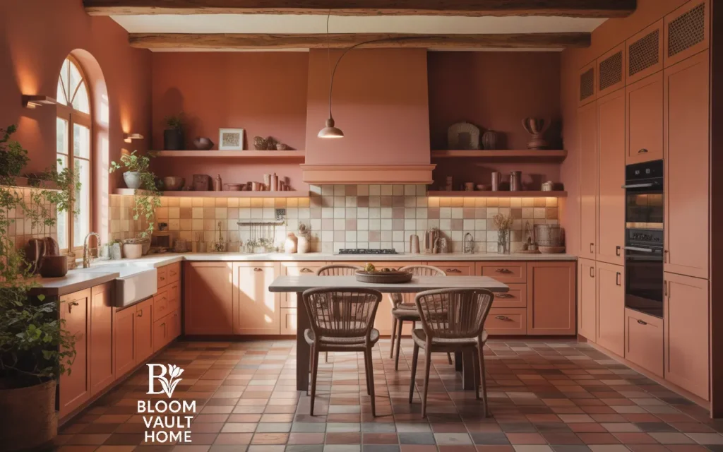 Rustic Cottage Kitchen with Terracotta Flooring