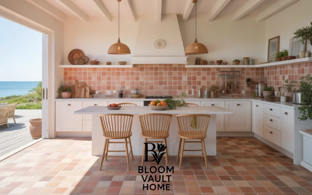 Southwestern Terracotta Tile Kitchen