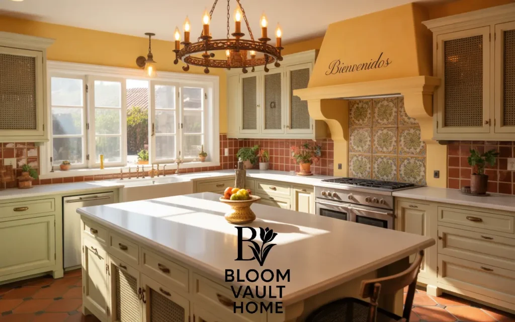 Spanish Revival Terracotta Tile Kitchen