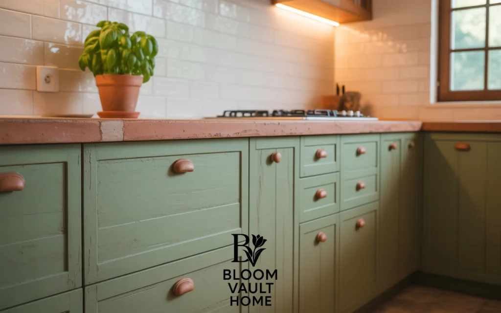 Sustainable Terracotta Cabinets with Eco-Friendly Paint