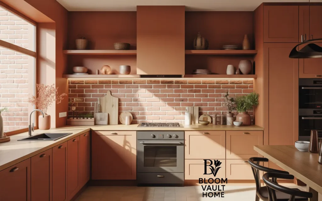 Terracotta Brick Wall for Texture