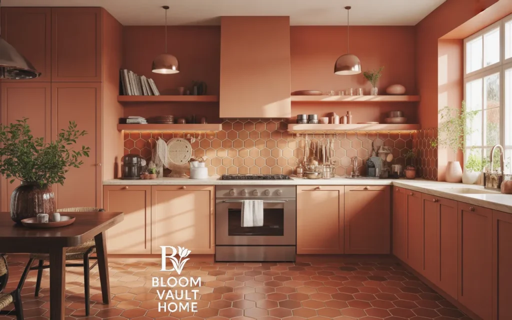 Terracotta Hexagonal Floor Tiles