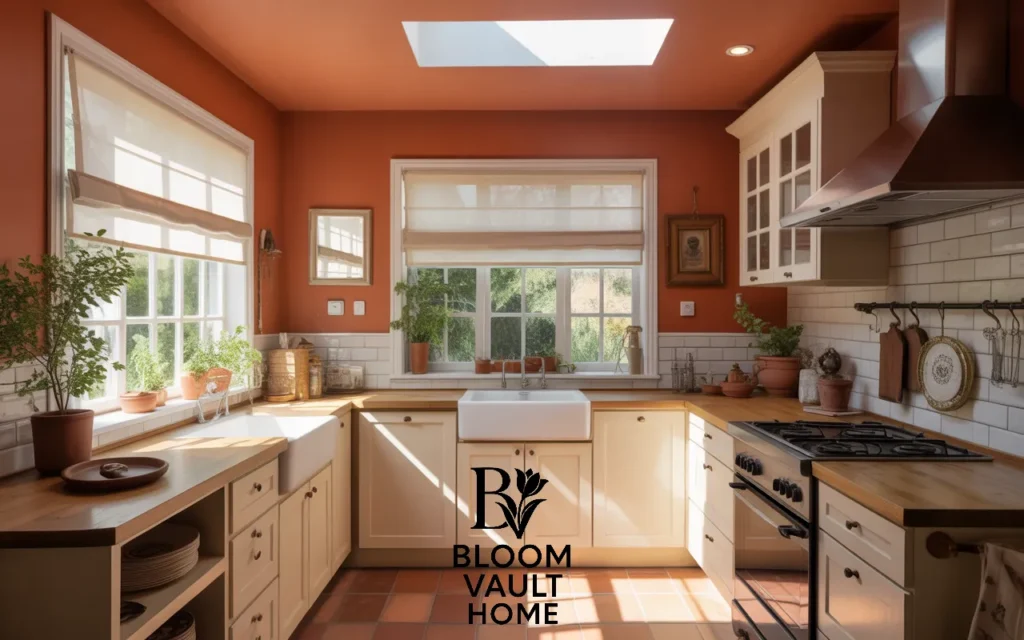 Terracotta and Natural Light for Brightness