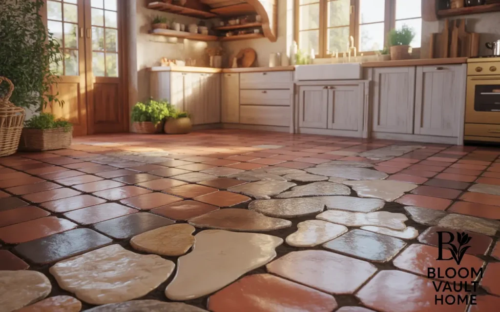 Terracotta and Natural Stone Mix