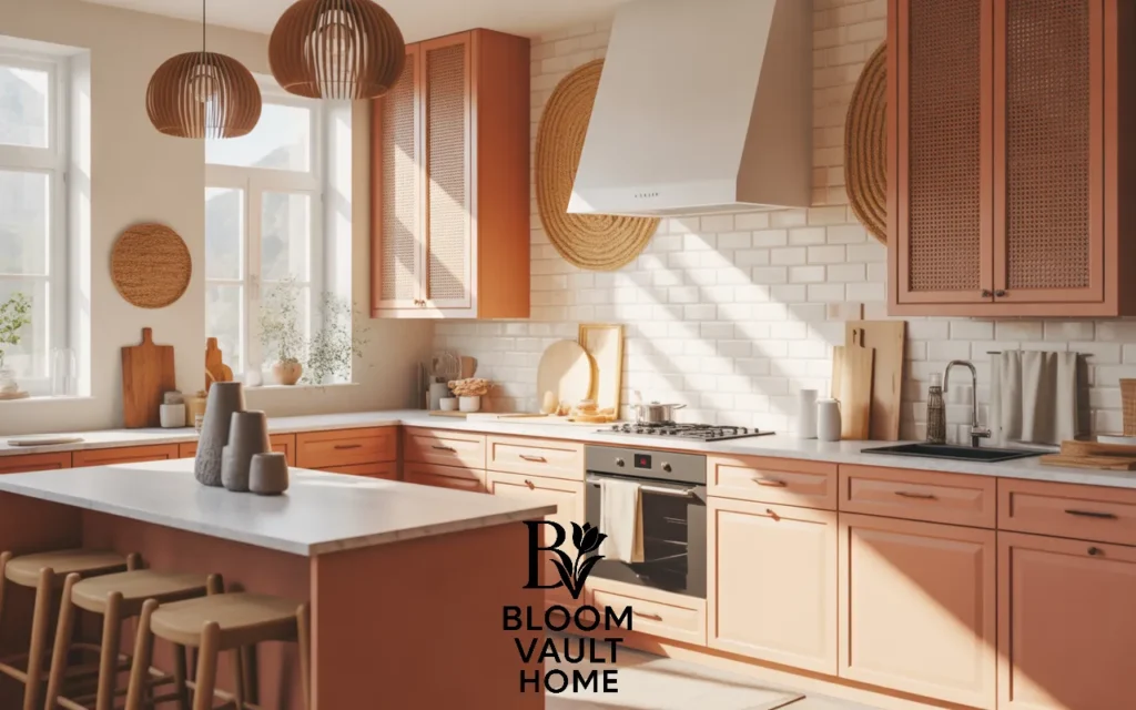 Terracotta with Woven Wall Decor for Boho Chic