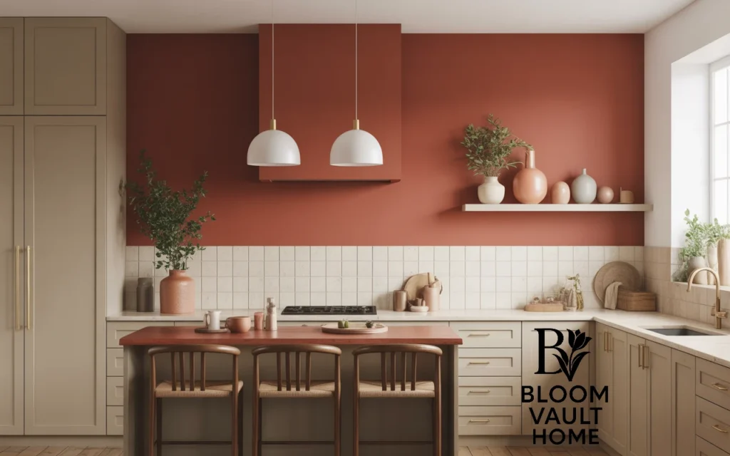 Trendy Terracotta Kitchen Walls for a Warm, Stylish Look