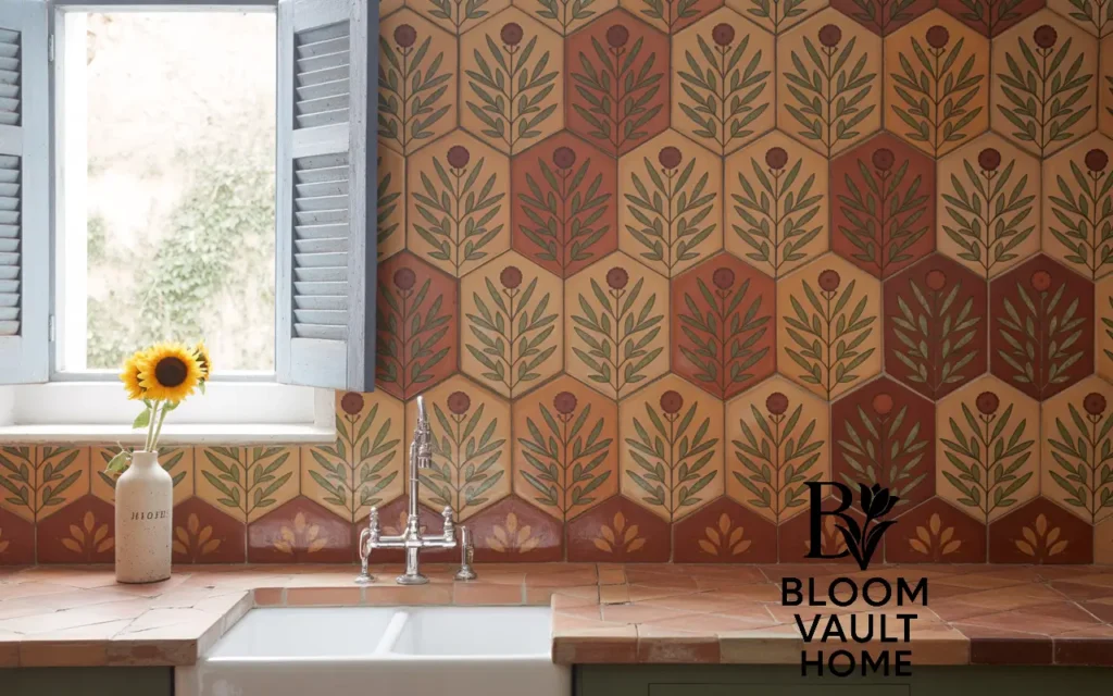 Vintage Terracotta Tile Kitchen