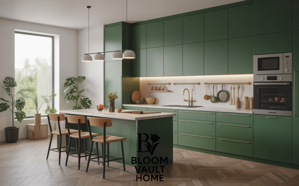 Why Dark Green Is the Bold Kitchen Color of 2025