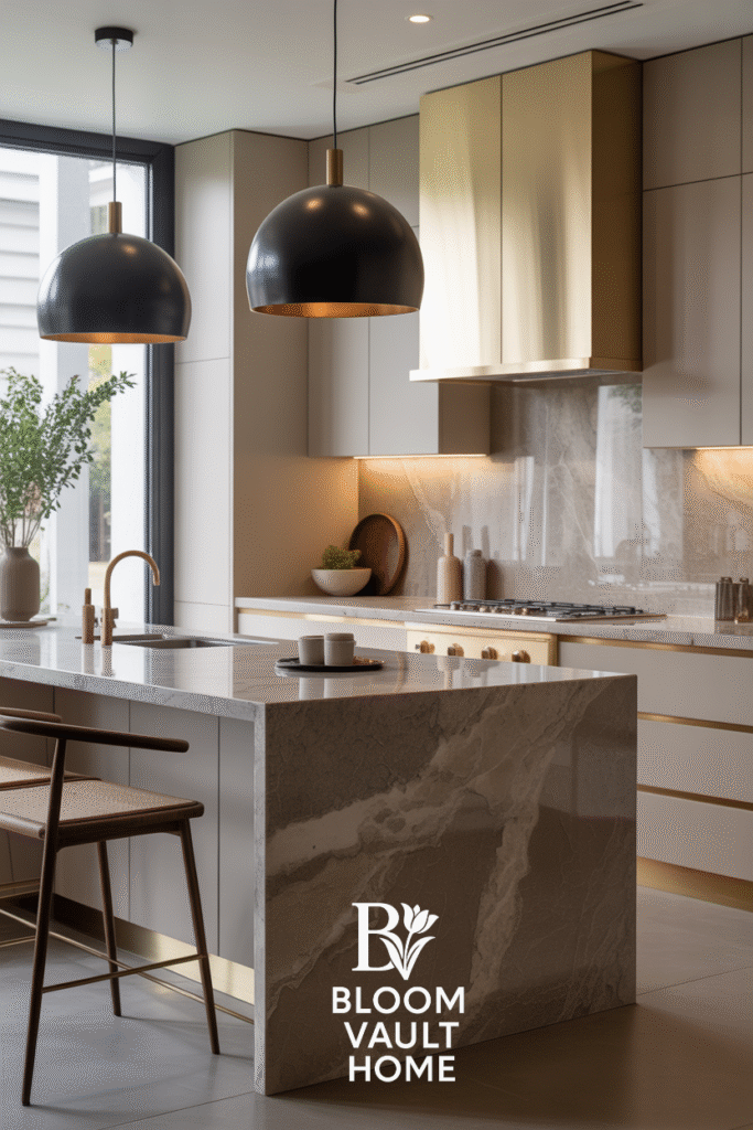 Contemporary Stone Benchtop Kitchen