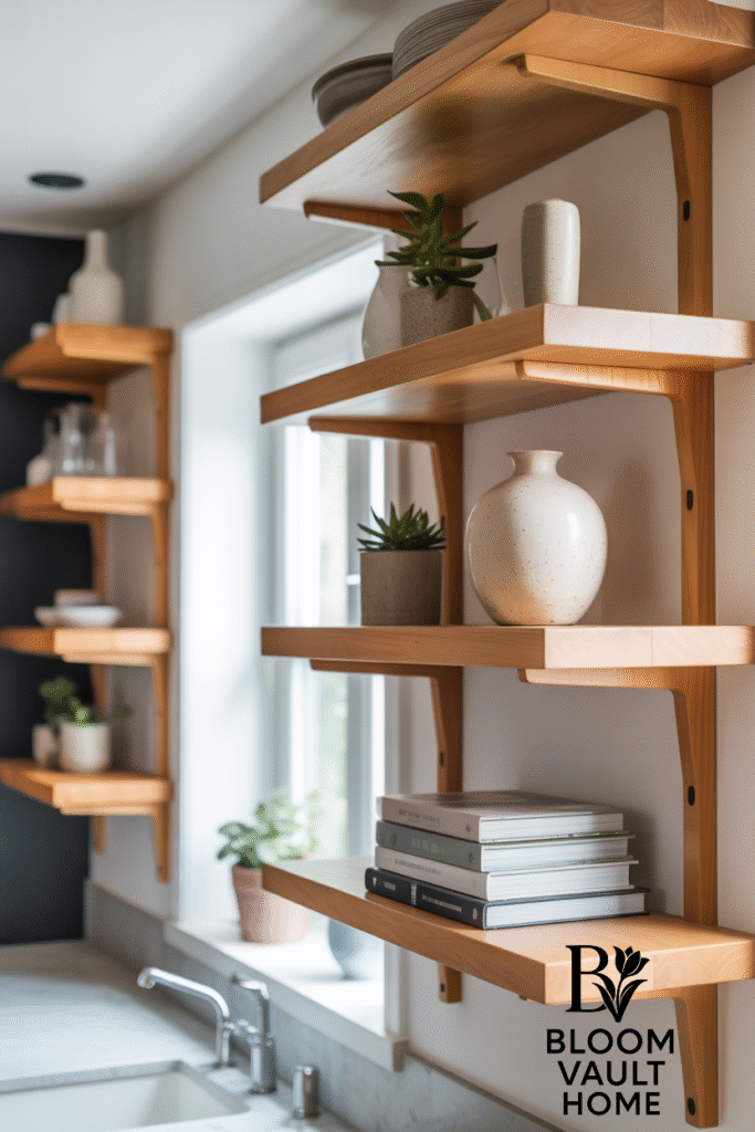 Floating Shelves for Functional Style