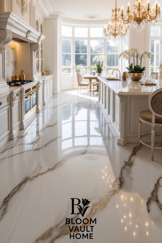 Luxury Marble Stone Kitchen Floor
