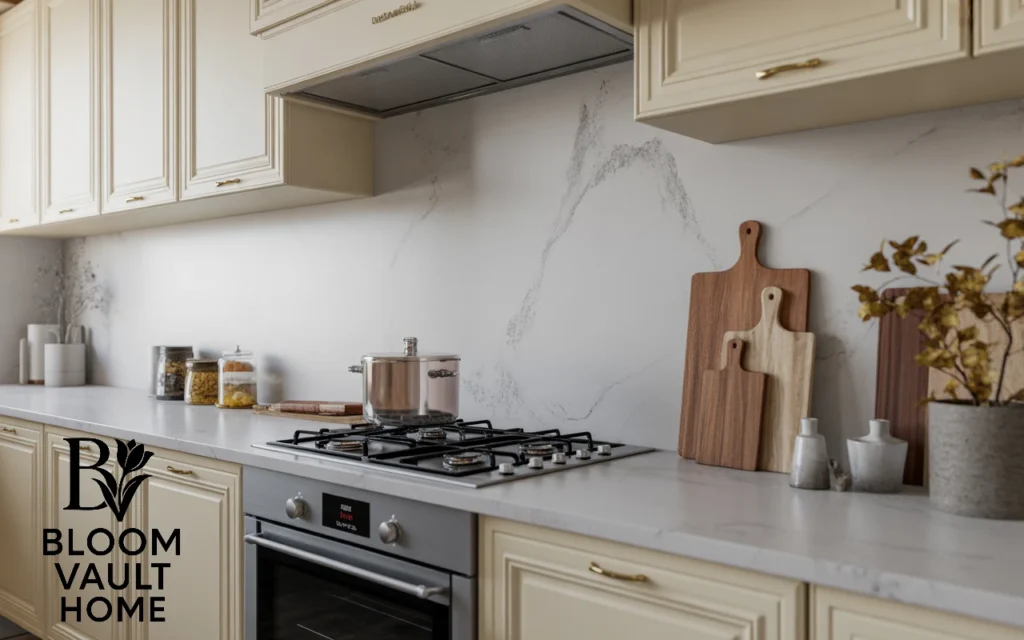 Marble Stone Backsplash for Timeless Elegance