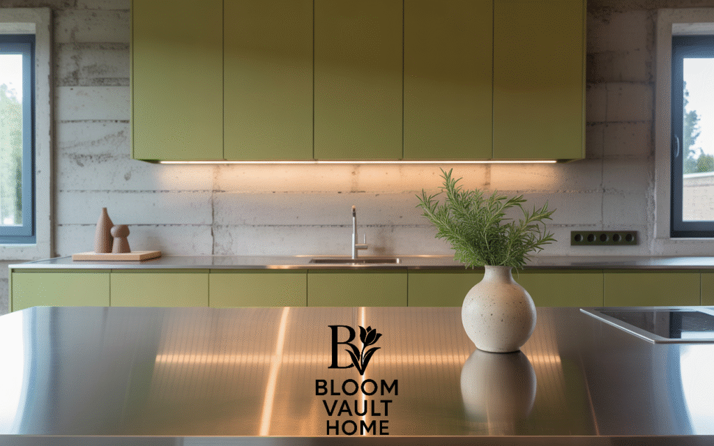 Minimalist Olive and Concrete Combo