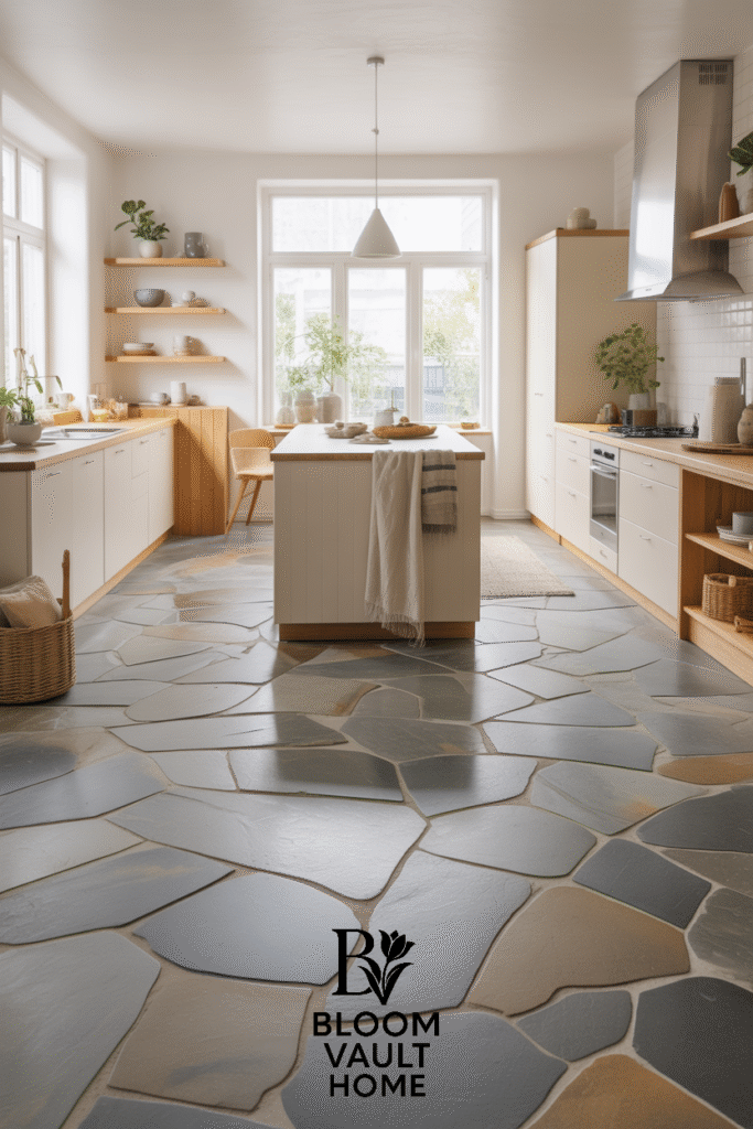 Scandinavian Flagstone Kitchen Floor