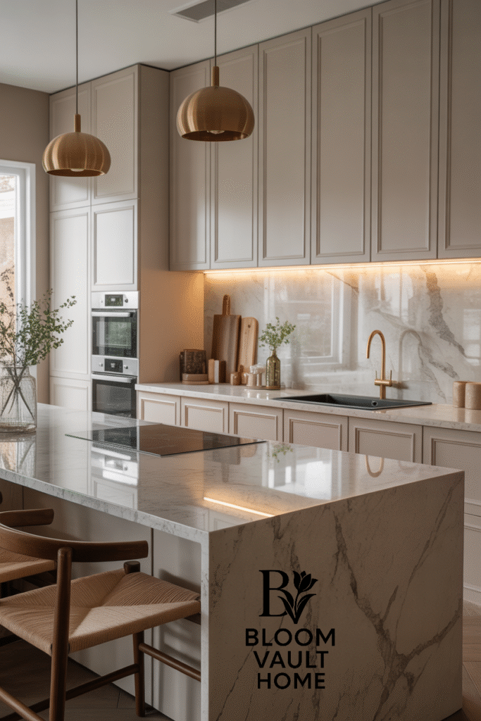 Scandinavian Stone Benchtop Kitchen