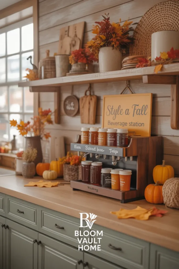 Style a Fall Beverage Station