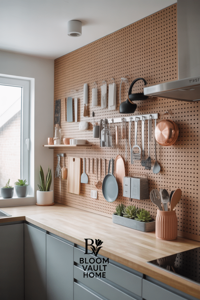 Use a Pegboard Wall
