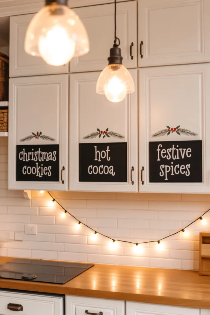 Chalkboard Labels with Festive Messages